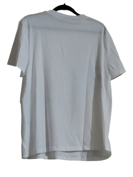 White Watercolour Floral Print T Shirt