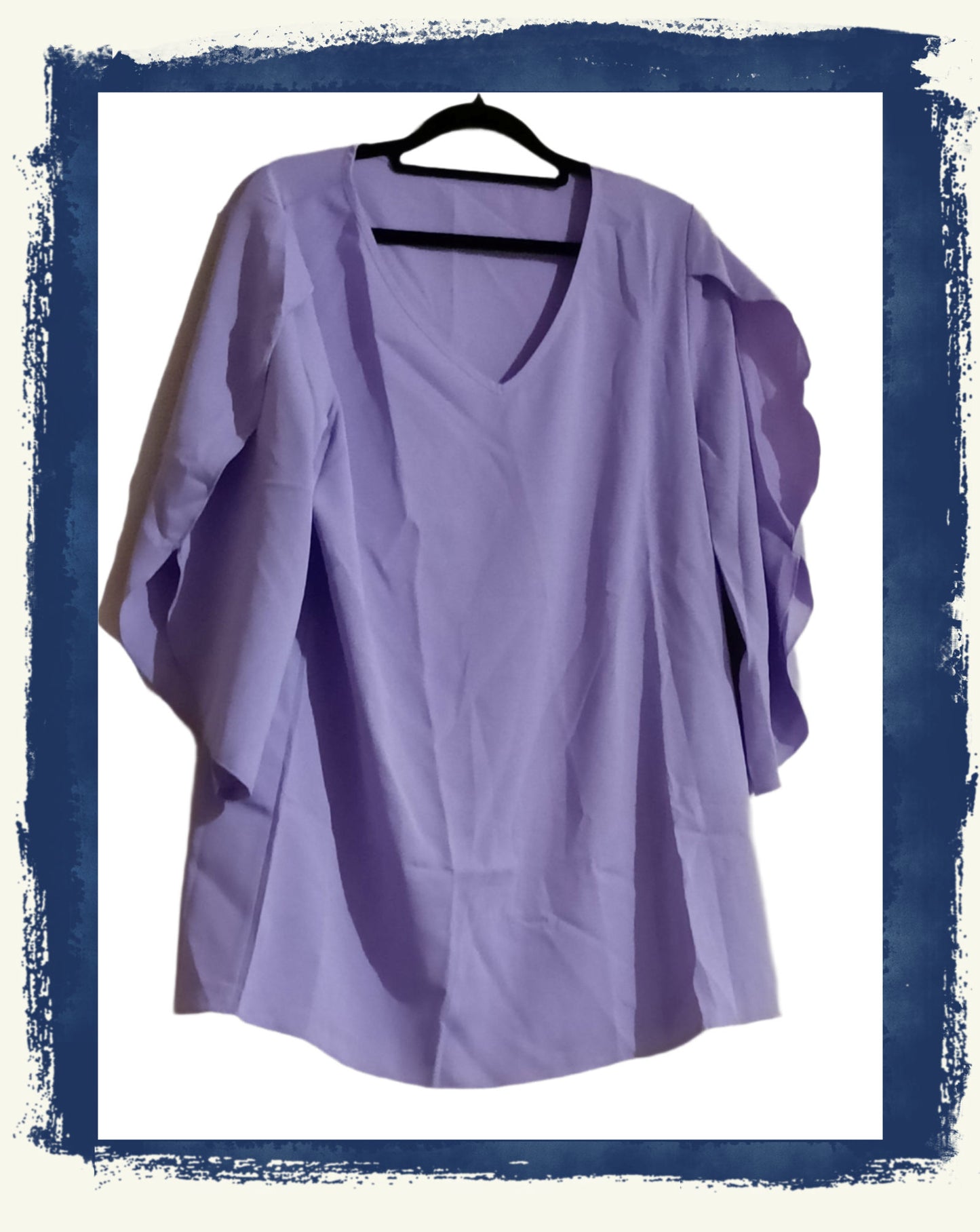 Lilac Split Sleeve Blouse