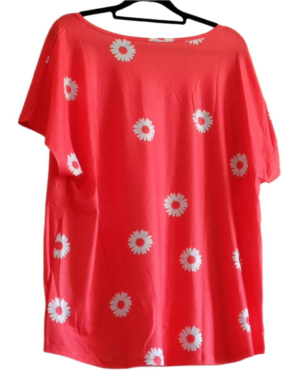 Daisy Print T Shirt