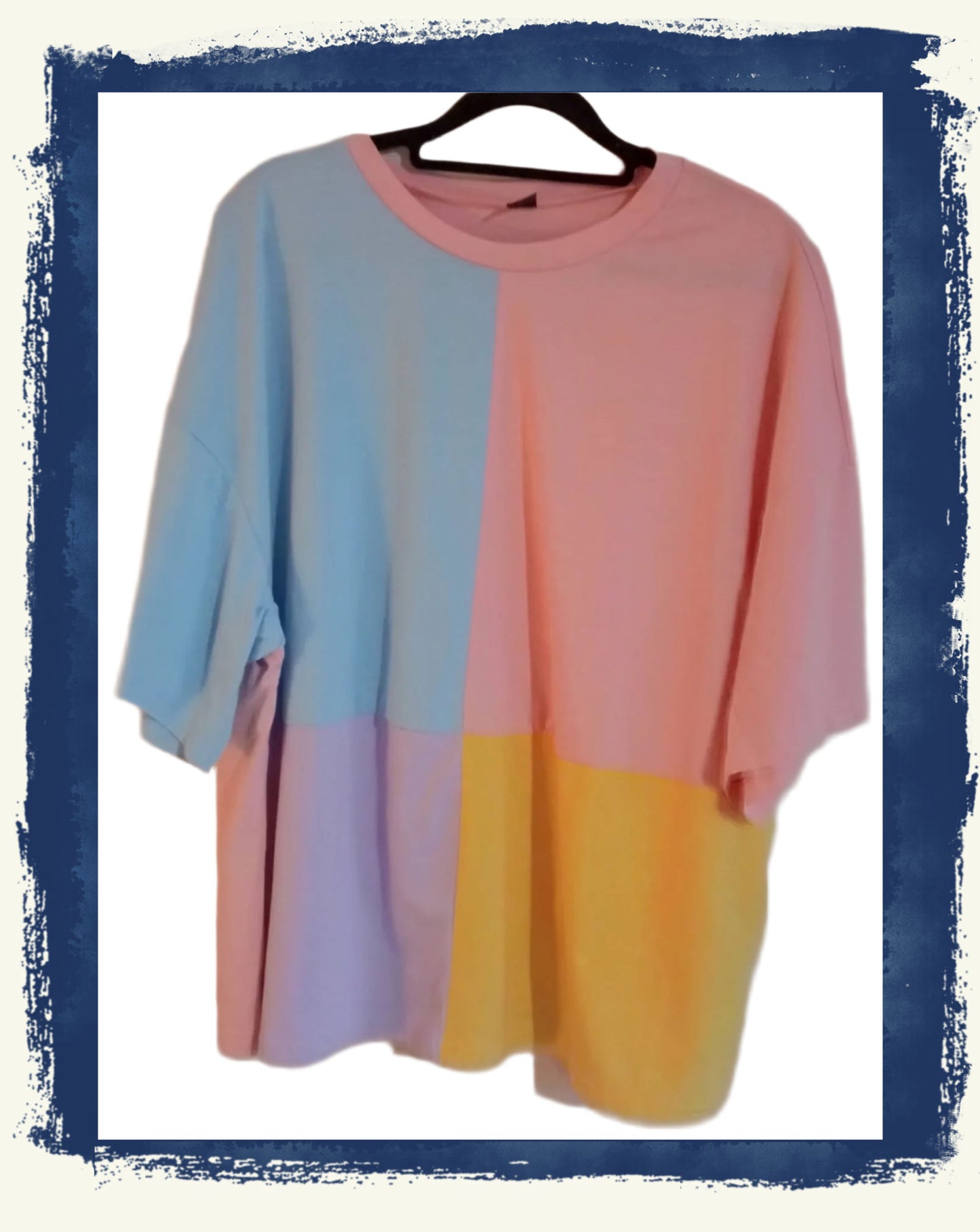 Multi Coloured Block T Shirt