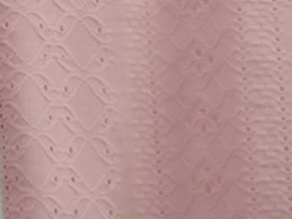 Eyelet Embroidery Top with Lace Panel