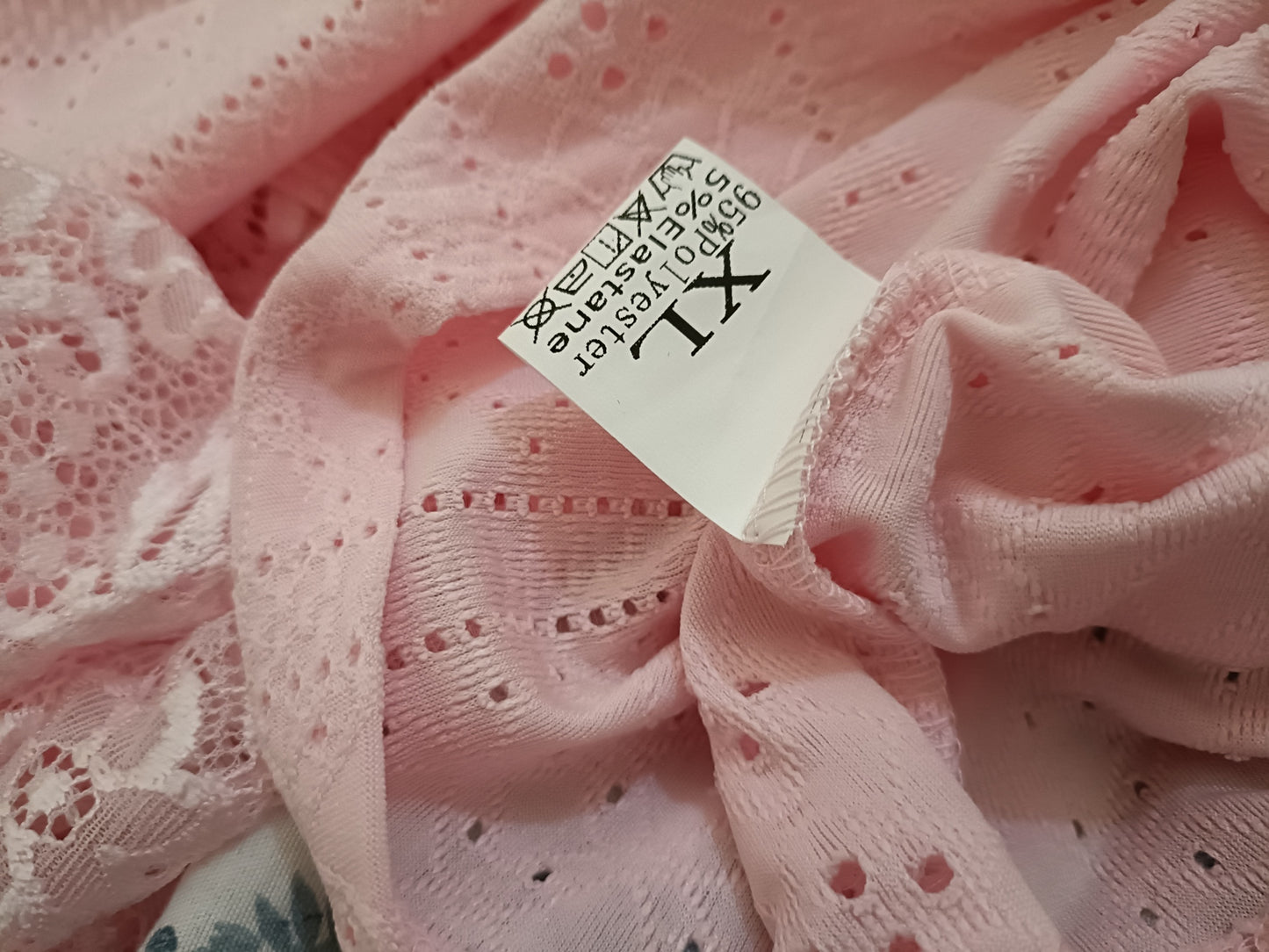 Eyelet Embroidery Top with Lace Panel