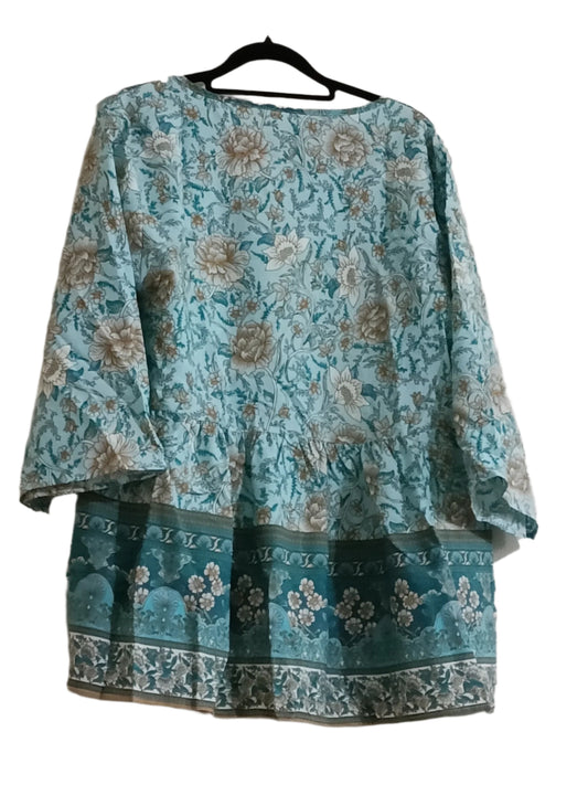 Green Floral Tunic
