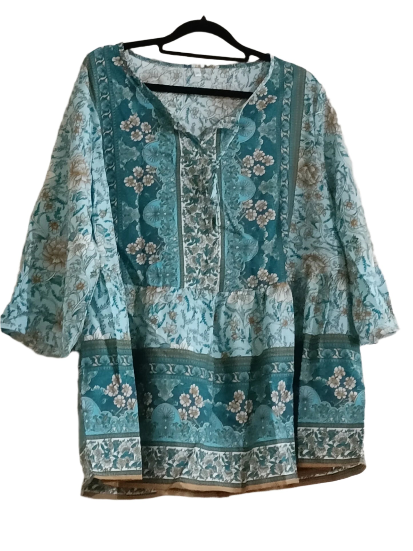 Green Floral Tunic