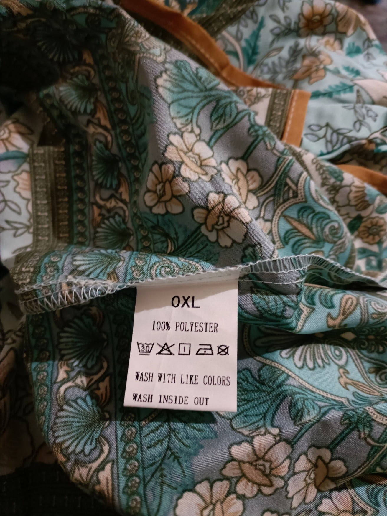 Green Floral Tunic