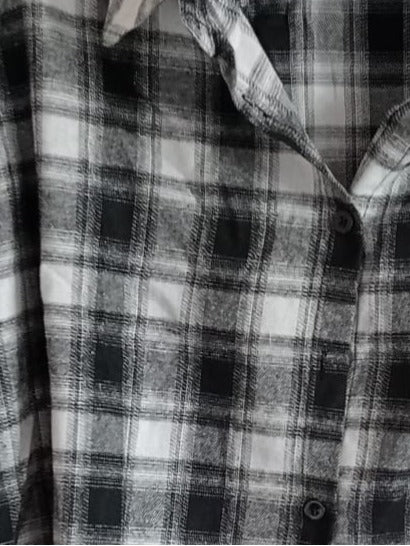 Black and White Check Shirt