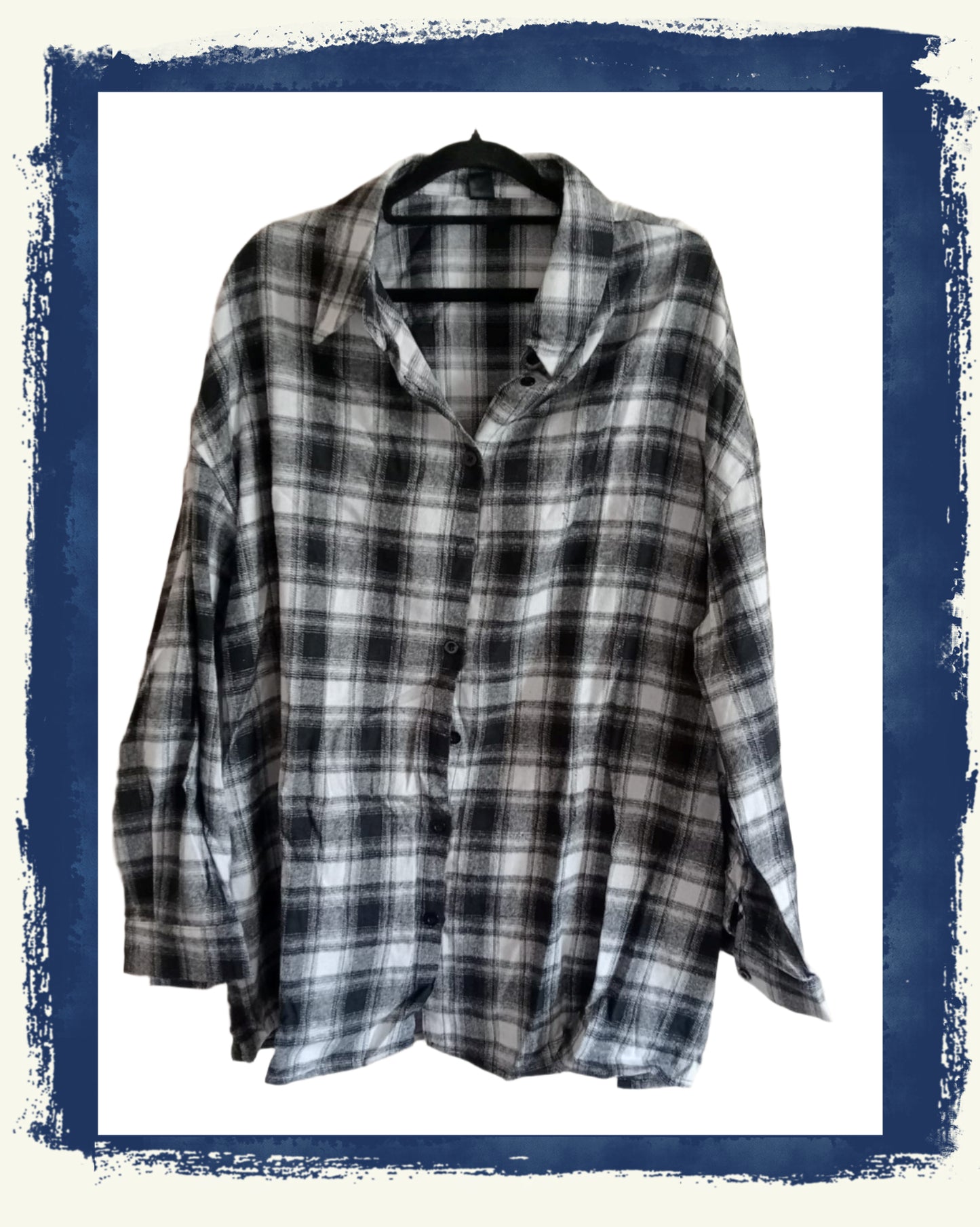 Black and White Check Shirt