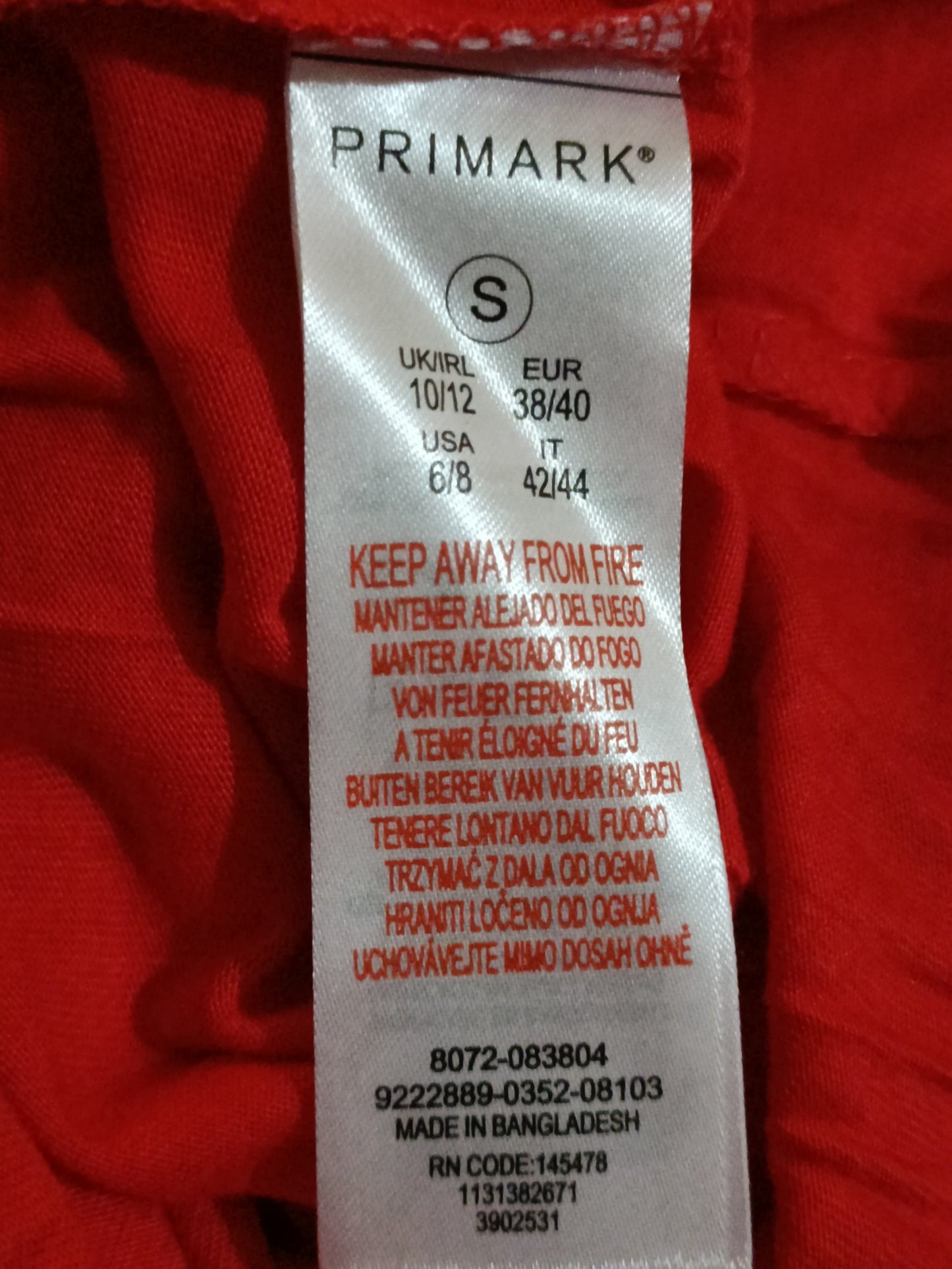Red Short Sleeve T Shirt