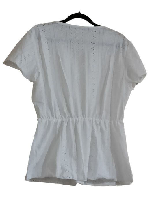 Lace Trim V Neck Top