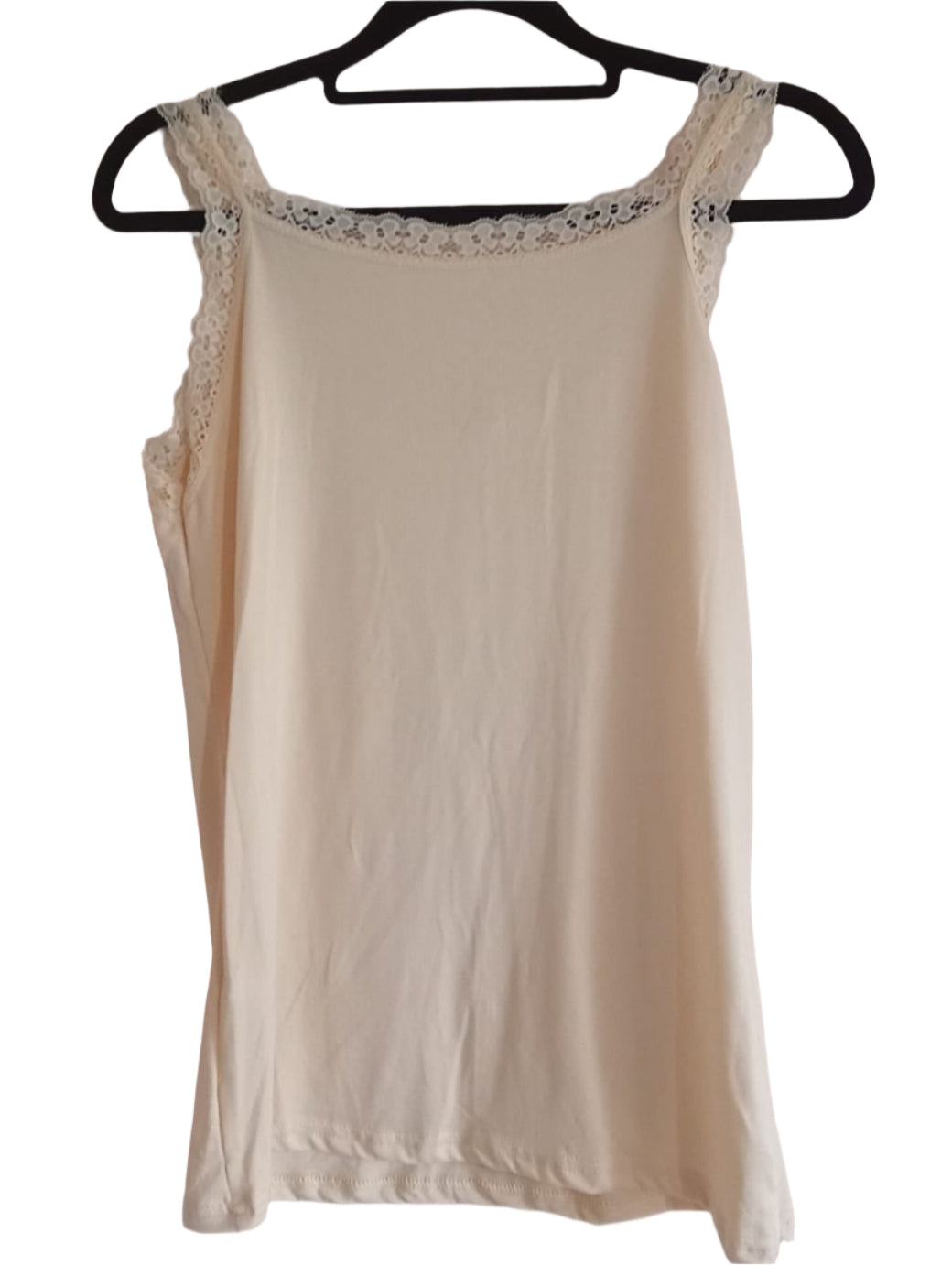 Pack of 6 Lace Trimmed Vest Tops