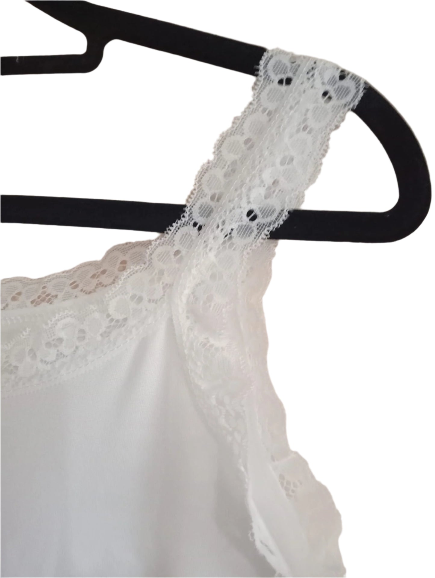 Pack of 6 Lace Trimmed Vest Tops