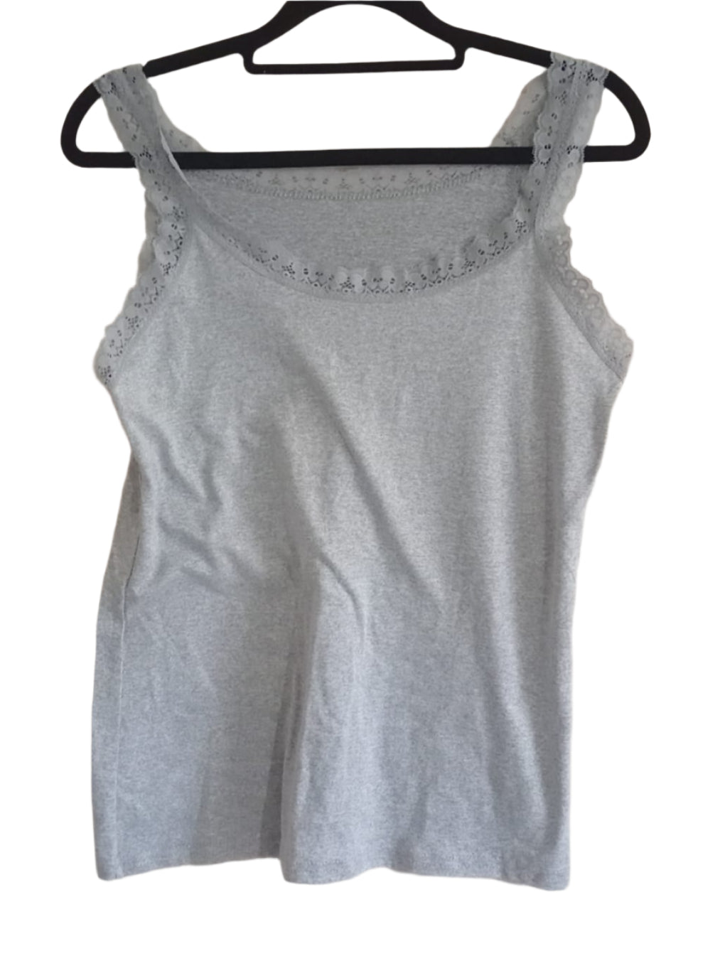 Pack of 6 Lace Trimmed Vest Tops