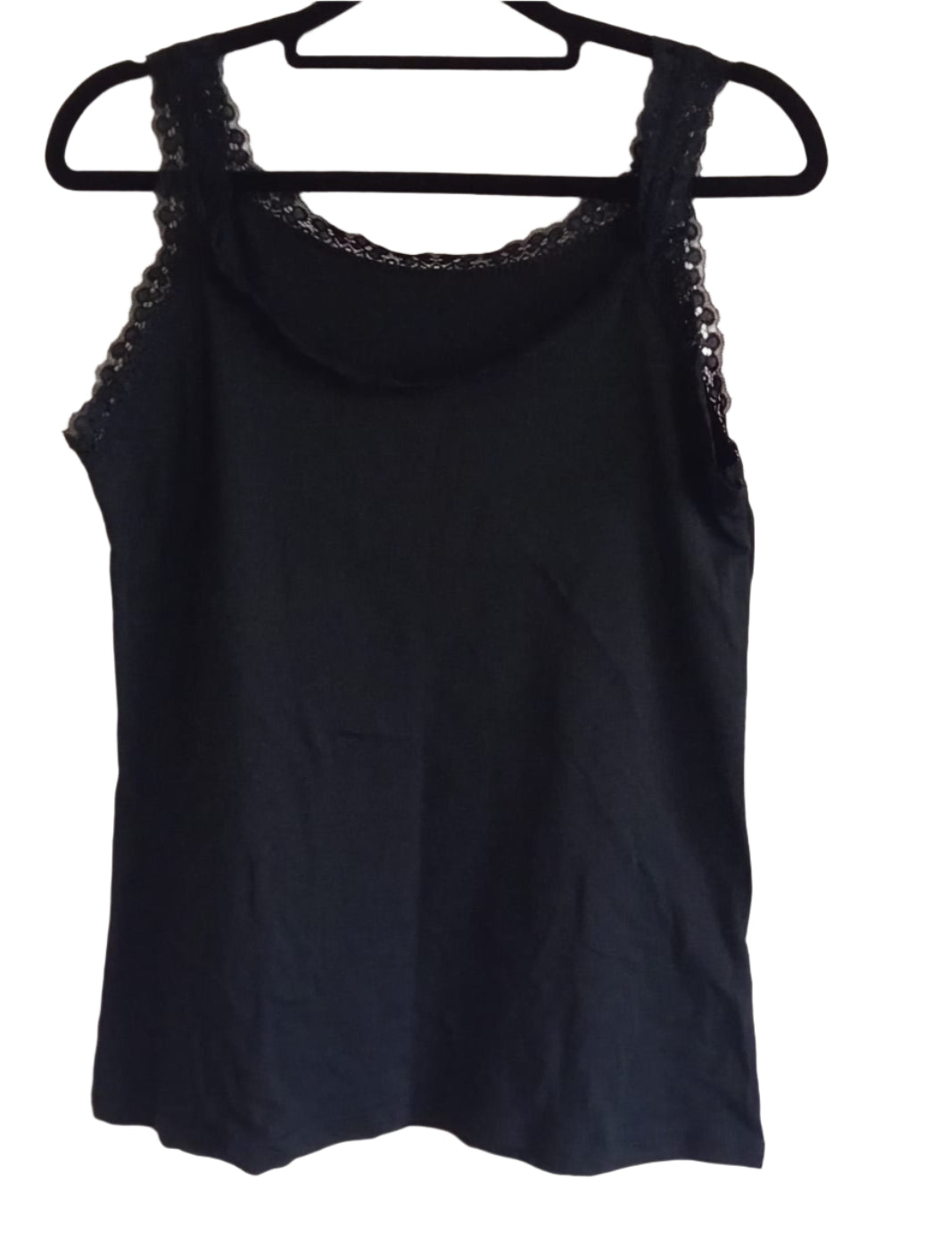 Pack of 6 Lace Trimmed Vest Tops