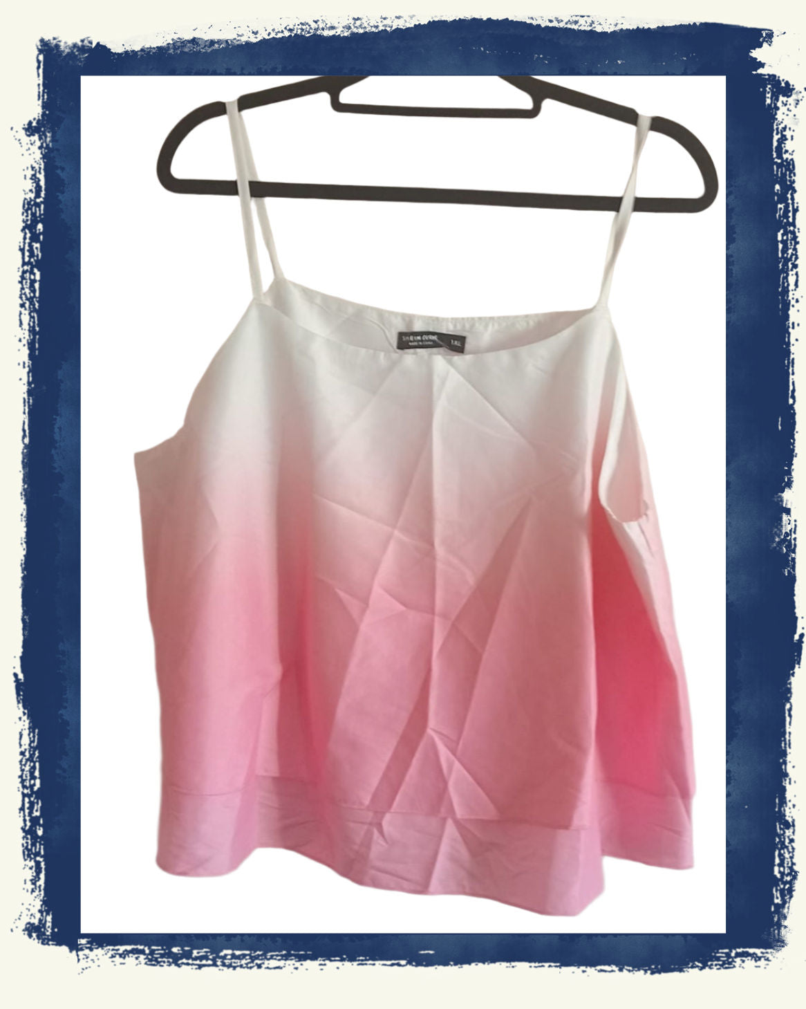 Pink and Cream Ombre Camisole Top