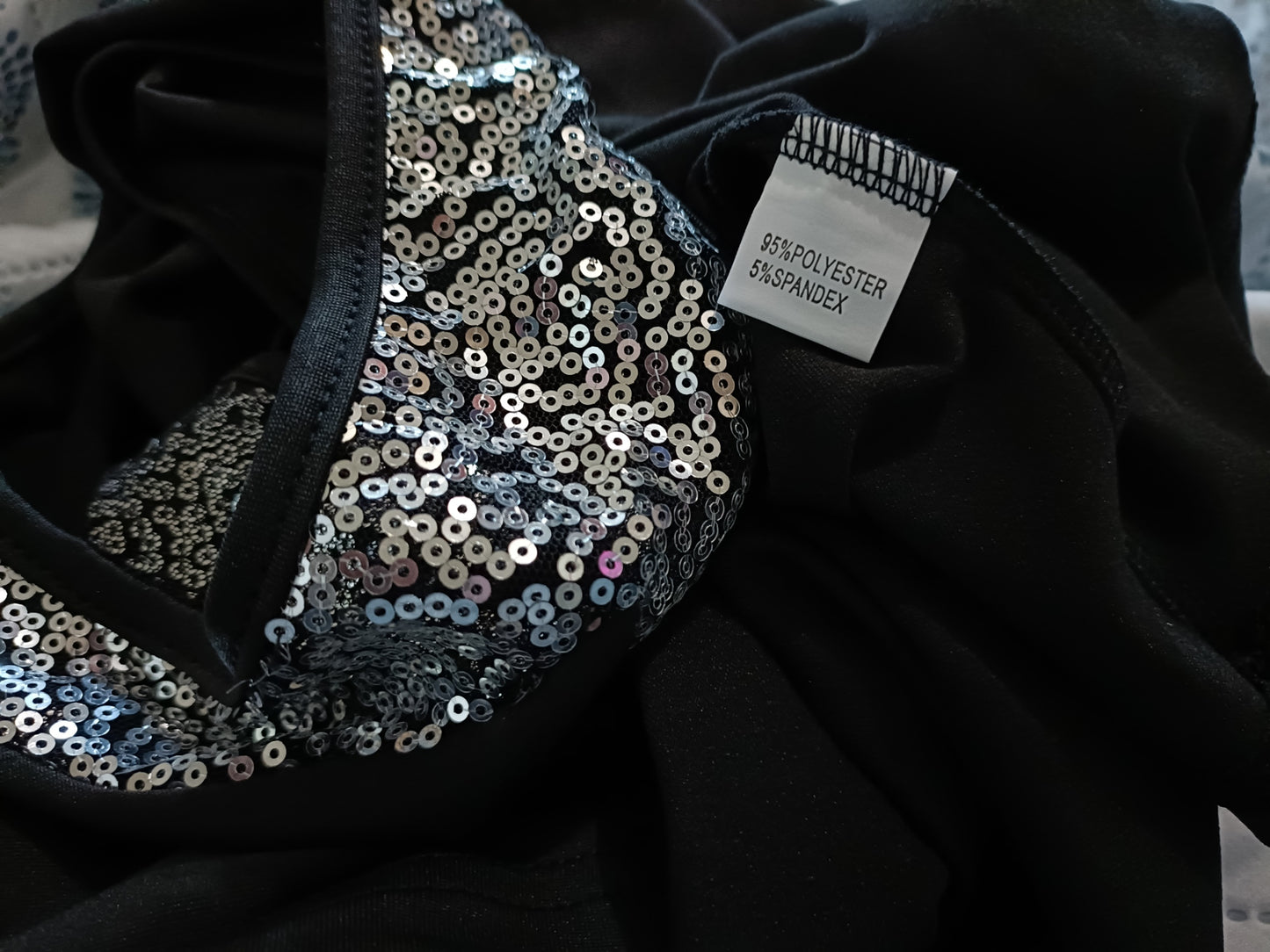 Sleeveless Top with Sequin Trim