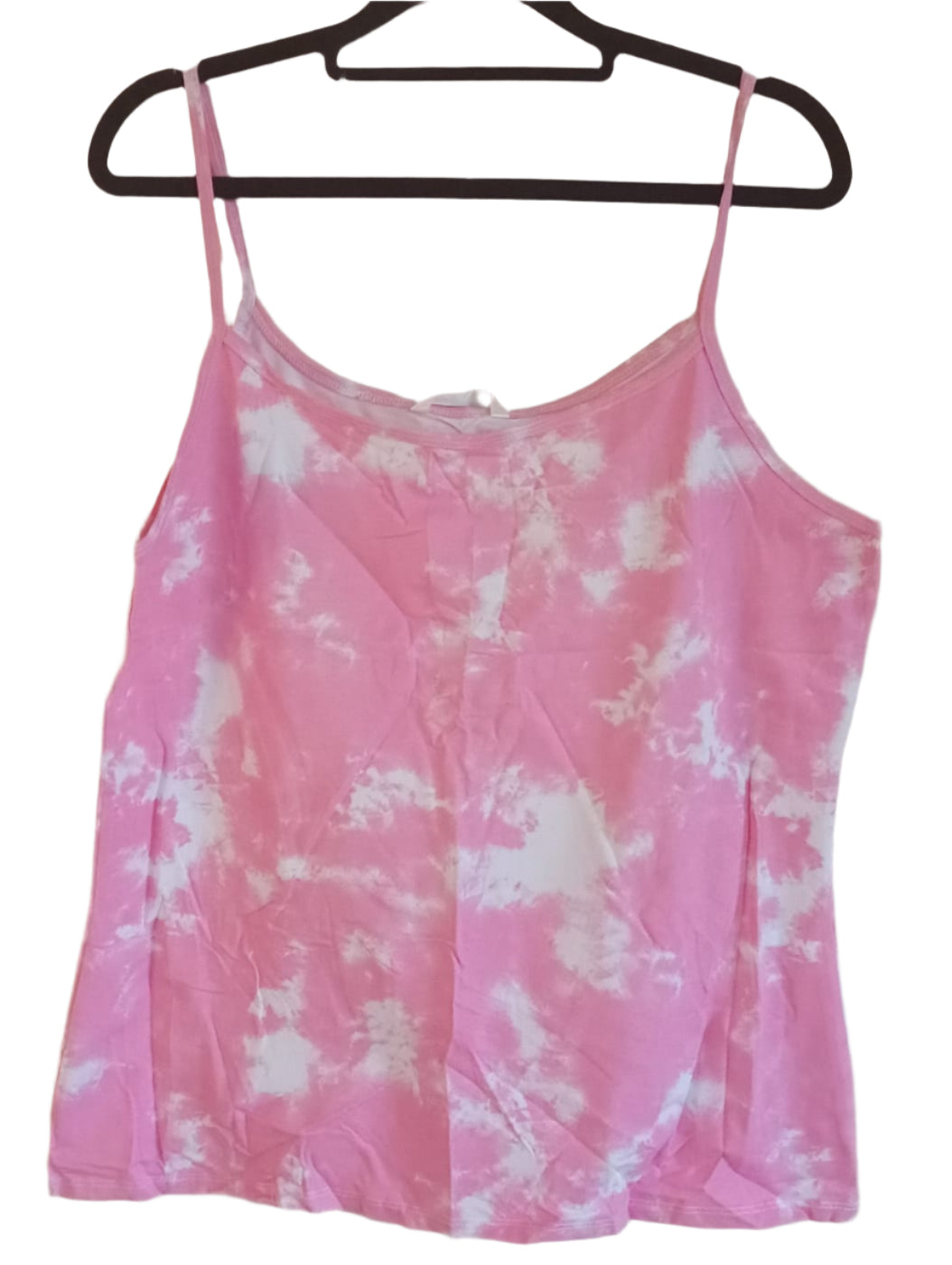 Pink and White Vest Top