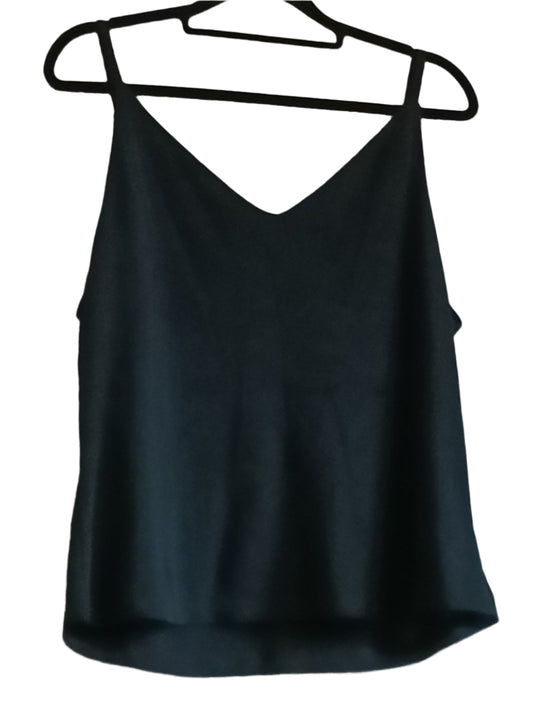 Black Vest Top with Diamante Detail