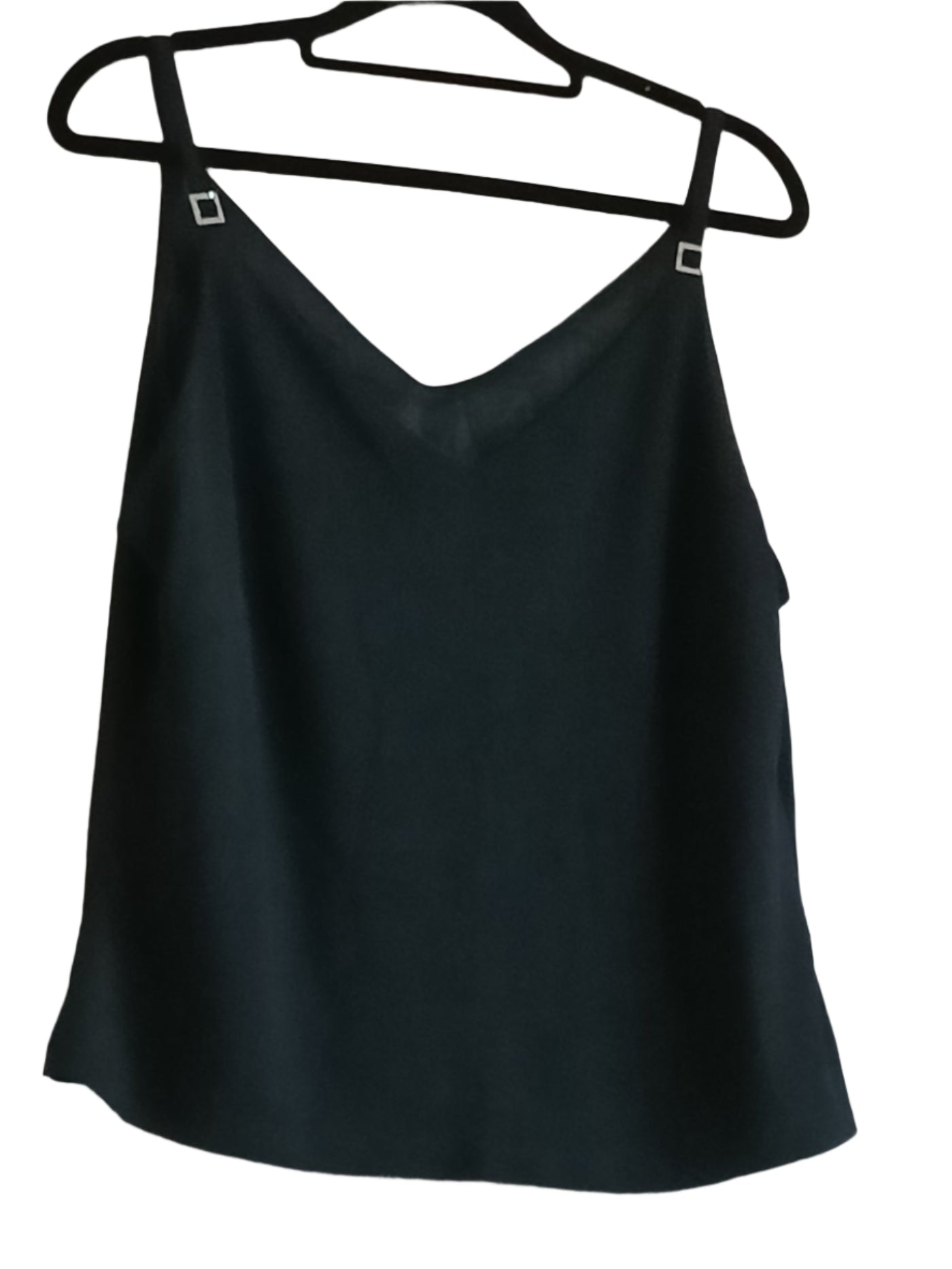 Black Vest Top with Diamante Detail