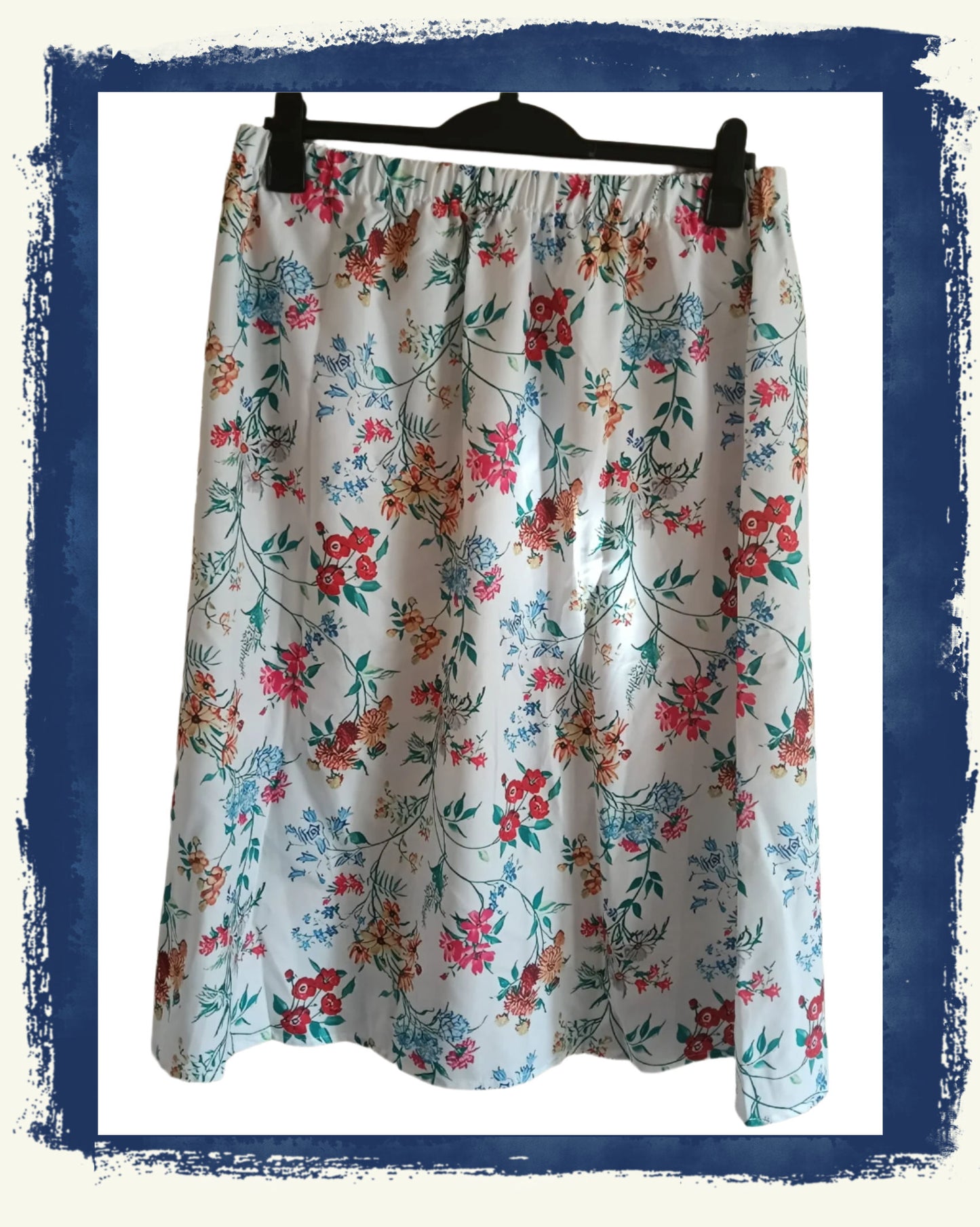 White Floral skirt