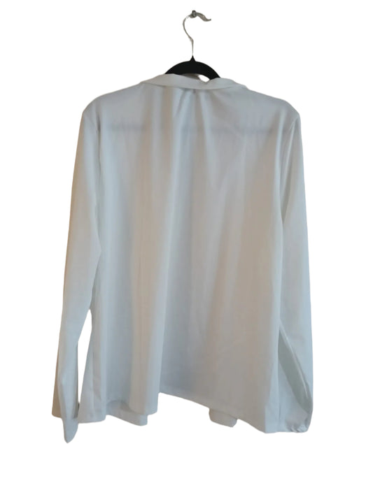 Cream Open Front Jacket