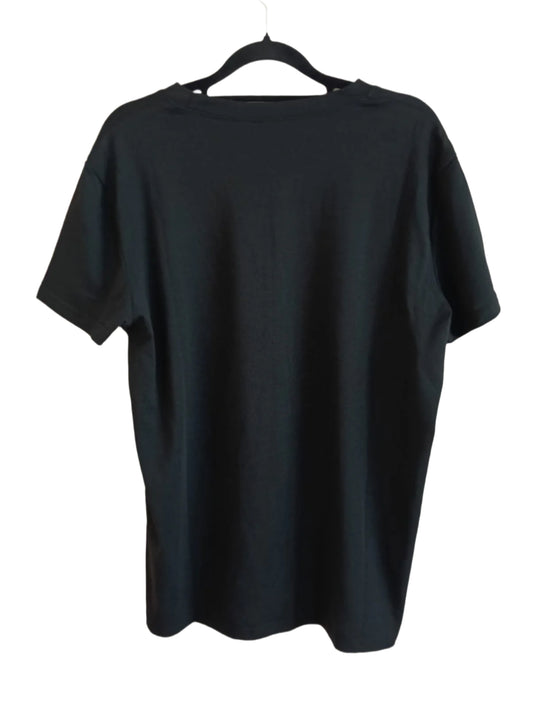 Black T-Shirt with Angel Wings Graphic