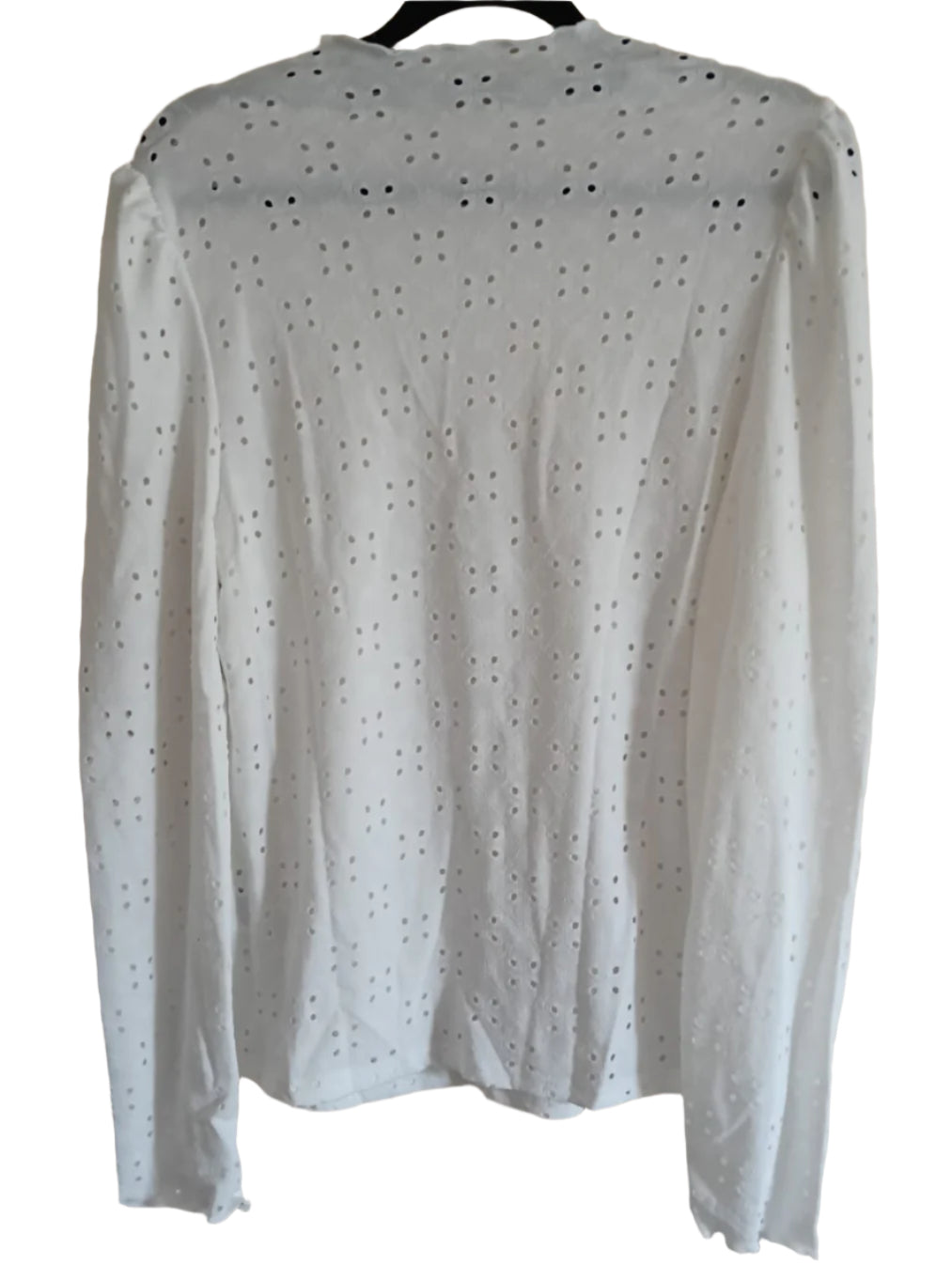 Eyelet Embroidery Long Sleeve T-Shirt