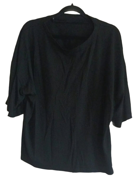 Black Top with Sequin Angel Wings on Back