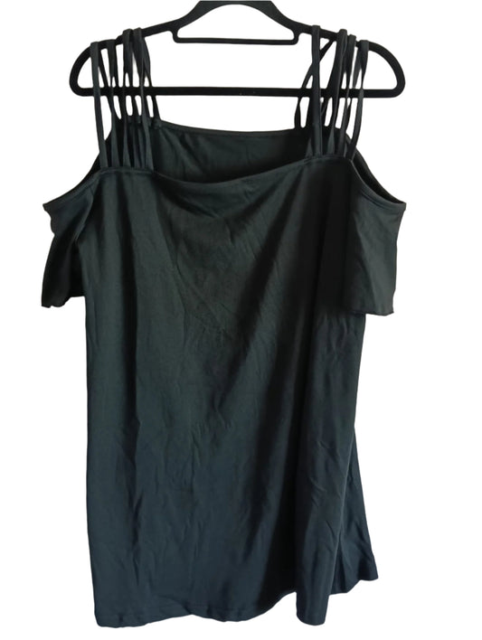 Black Cold Shoulder T Shirt