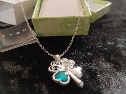 Avon Four Leaf Clover Necklace