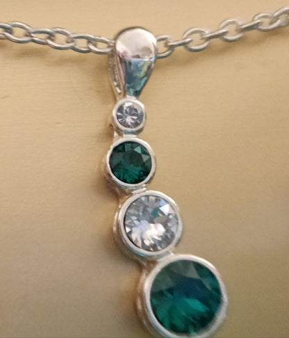 Avon Journey Birthstone Necklace and Earring Set