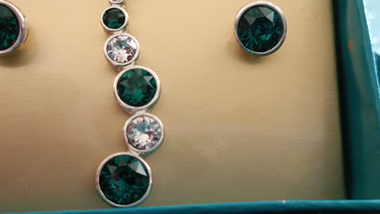 Avon Journey Birthstone Necklace and Earring Set