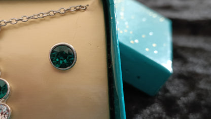 Avon Journey Birthstone Necklace and Earring Set