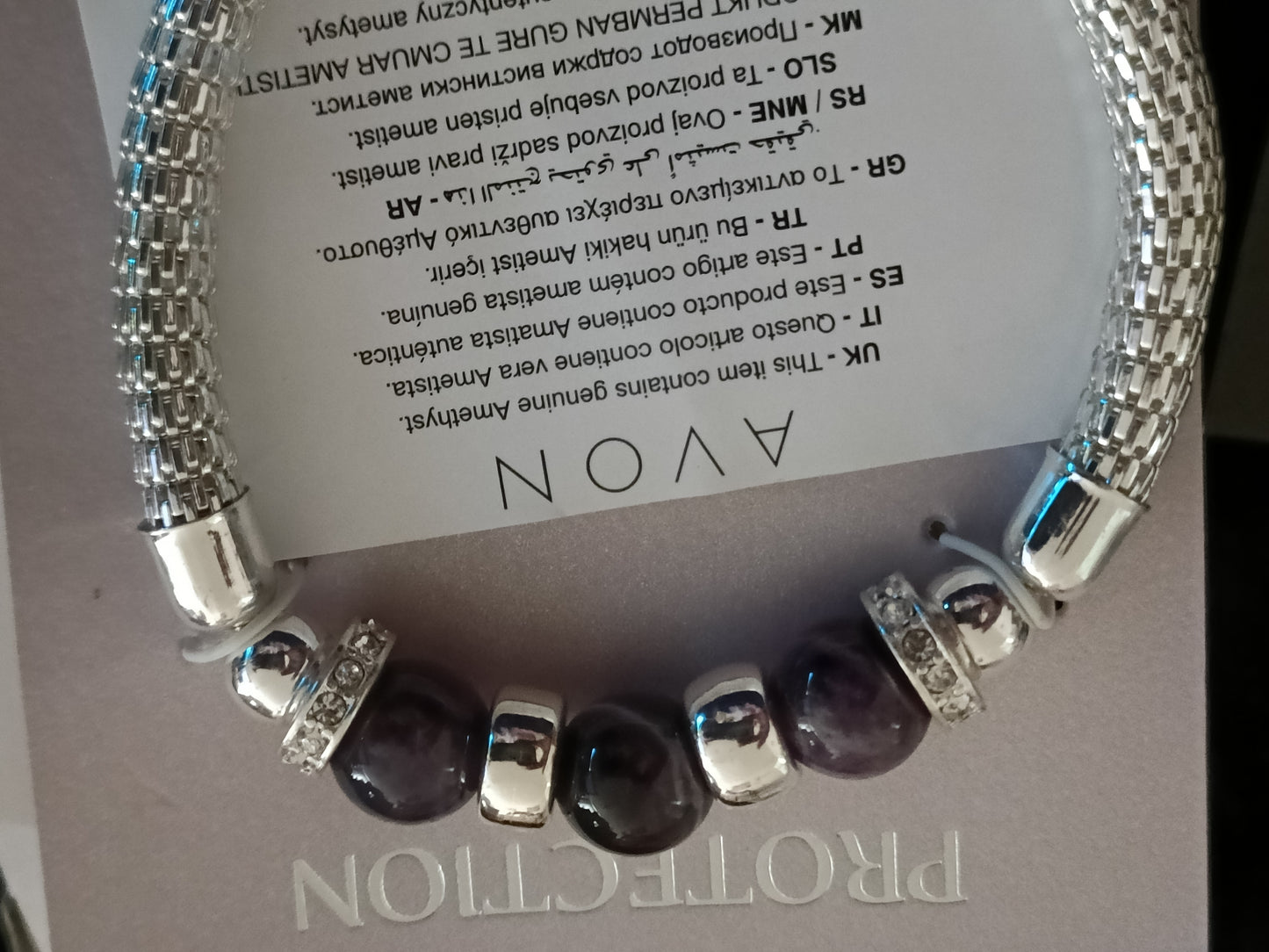 AVON Madison Ann Bracelet Purple/Real Amethyst