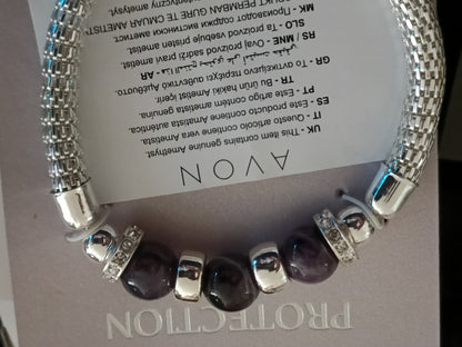 AVON Madison Ann Bracelet Purple/Real Amethyst