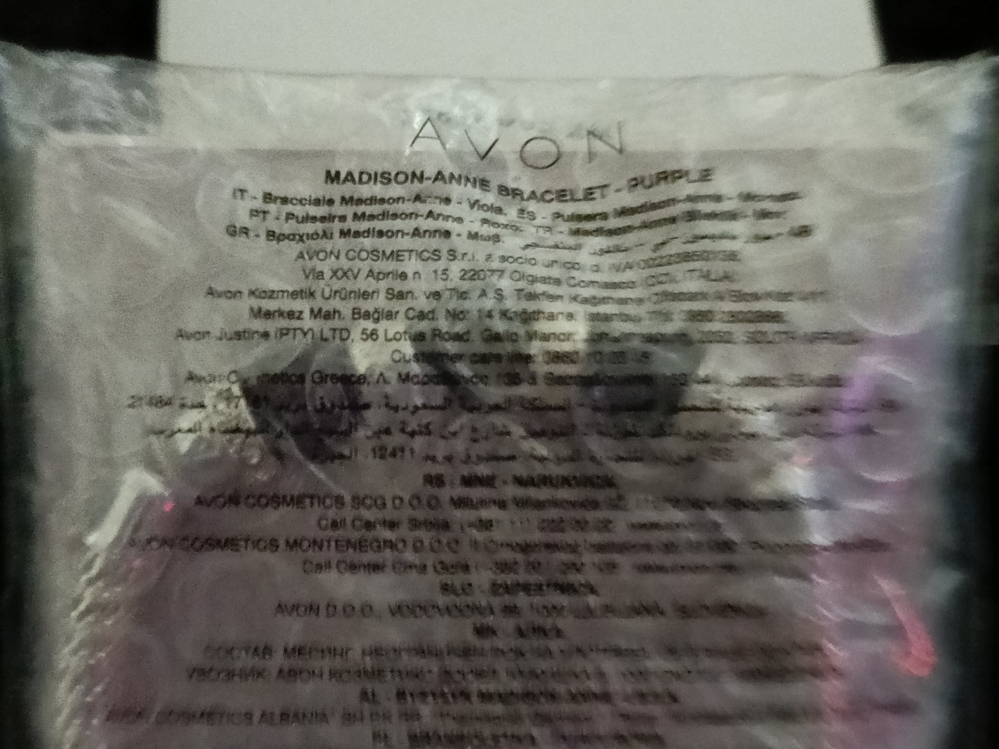 AVON Madison Ann Bracelet Purple/Real Amethyst