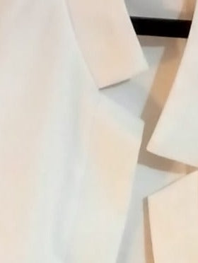Cream Open Front Jacket