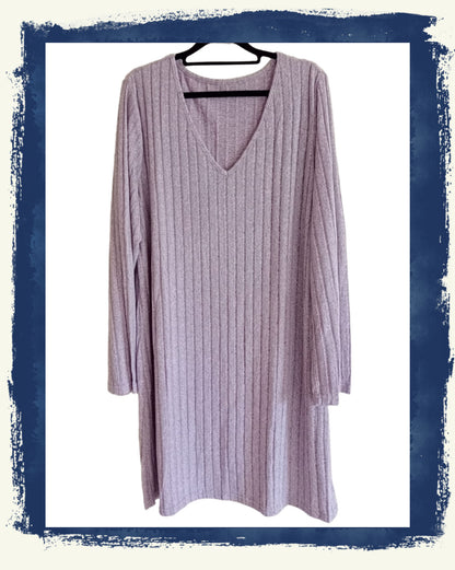 Heather Wide Ribbed Dress