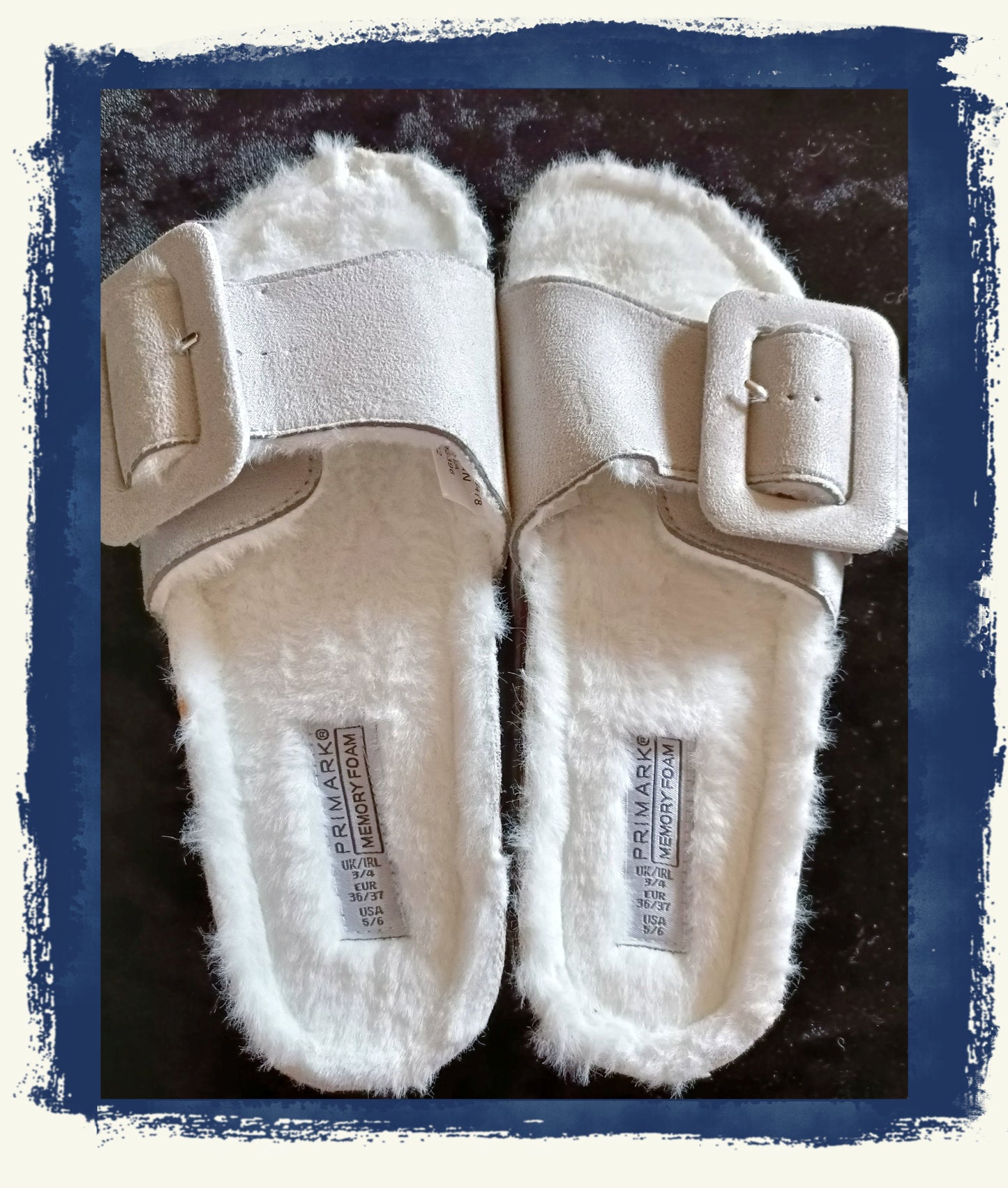 Big Buckle Sliders with Cork Sole