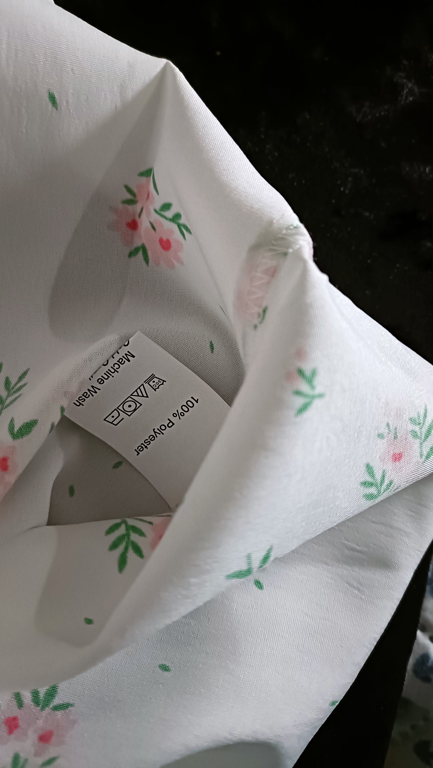 White Floral Dress with Shirred Bodice