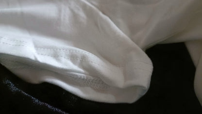 White Short Sleeve T Shirt with New York Print