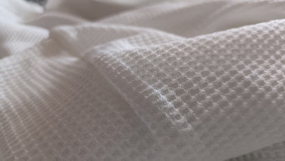 White Button Through Waffle Cardigan