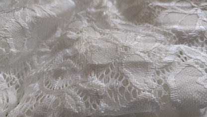 Off White Open Front Cardigan/Jacket with Lace Sleeves
