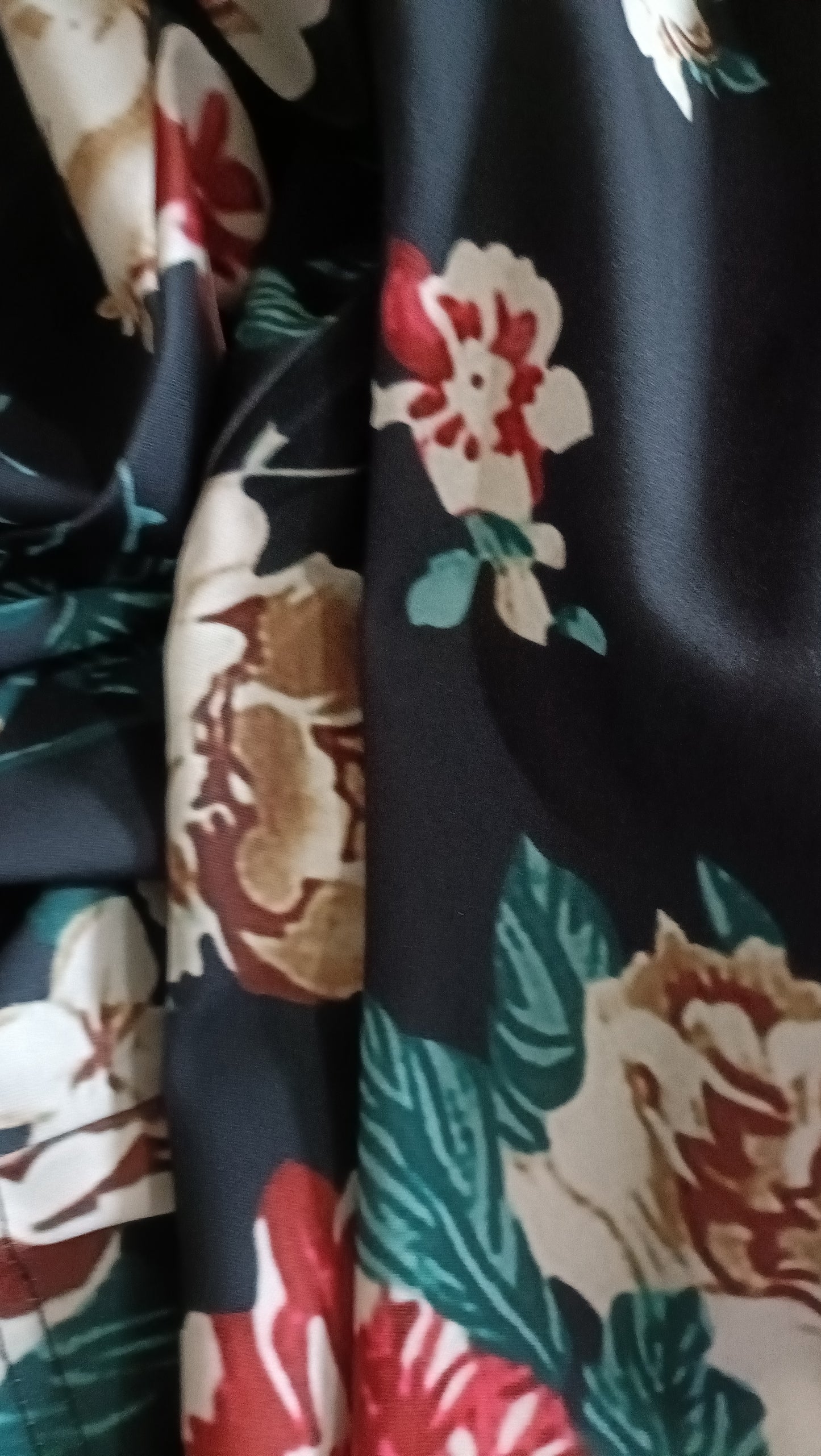 Short Floral Open Front Lightweight Jacket