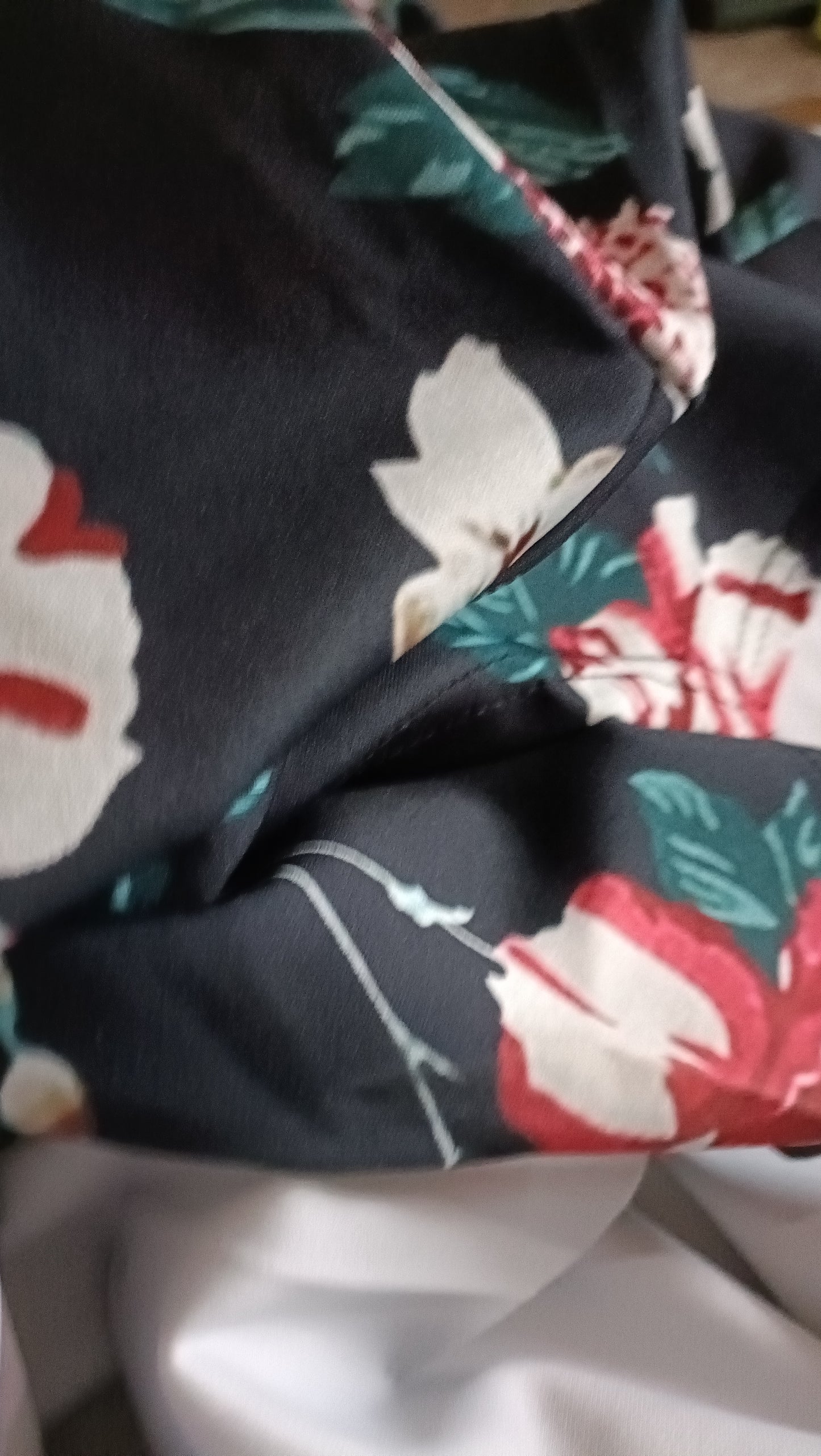 Short Floral Open Front Lightweight Jacket