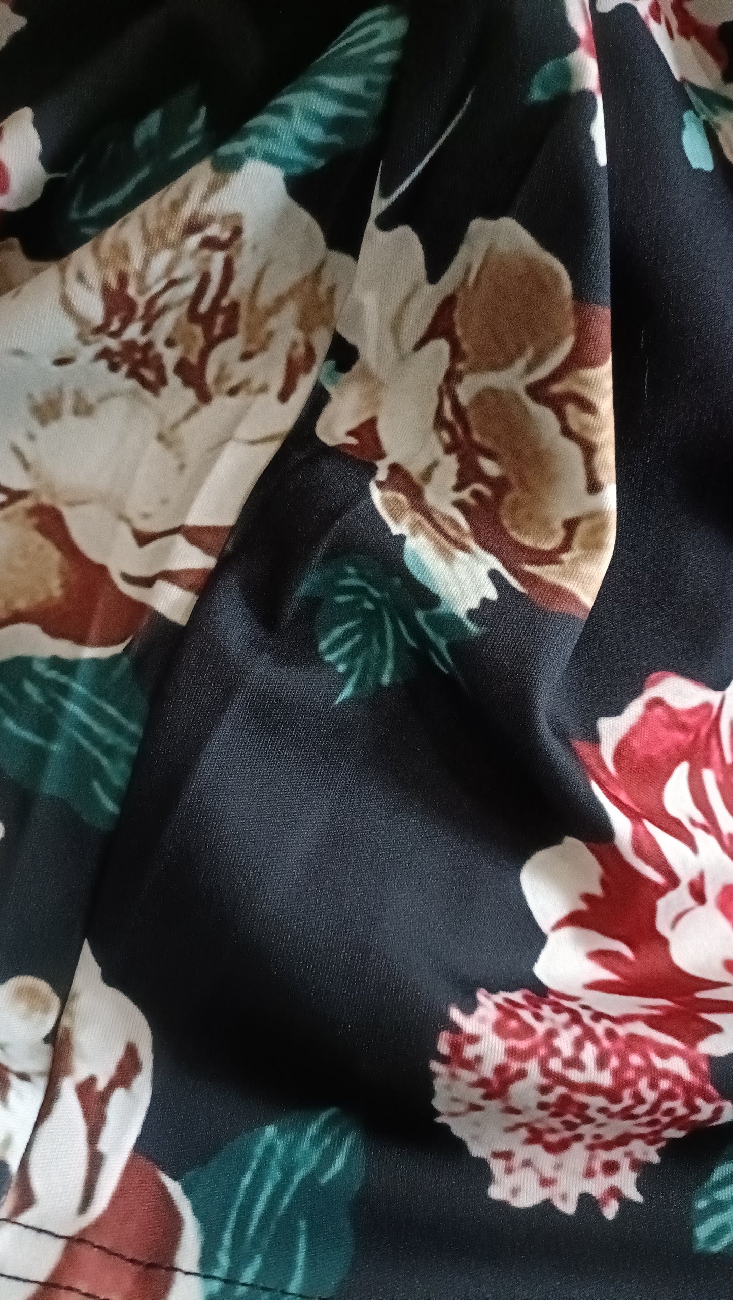 Short Floral Open Front Lightweight Jacket