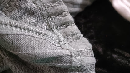Green and White Block Striped Hoodie