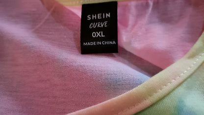 Pastel Tie Dye T-Shirt with Front Knot Detail