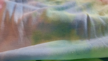 Pastel Tie Dye T-Shirt with Front Knot Detail