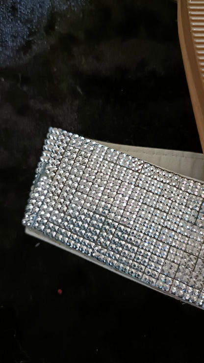 Silver Bling Slider Sandals