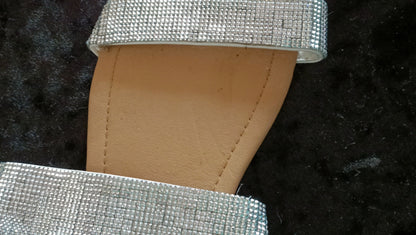 Silver Bling Slider Sandals